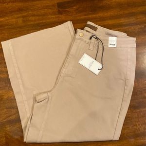BNWT Judy Blue khaki high waist raw hem capris size 14W